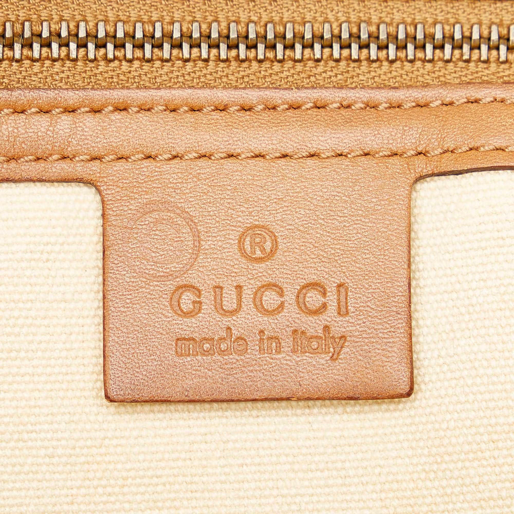 Gucci Bamboo Canvas Handbag (SHG-20998)