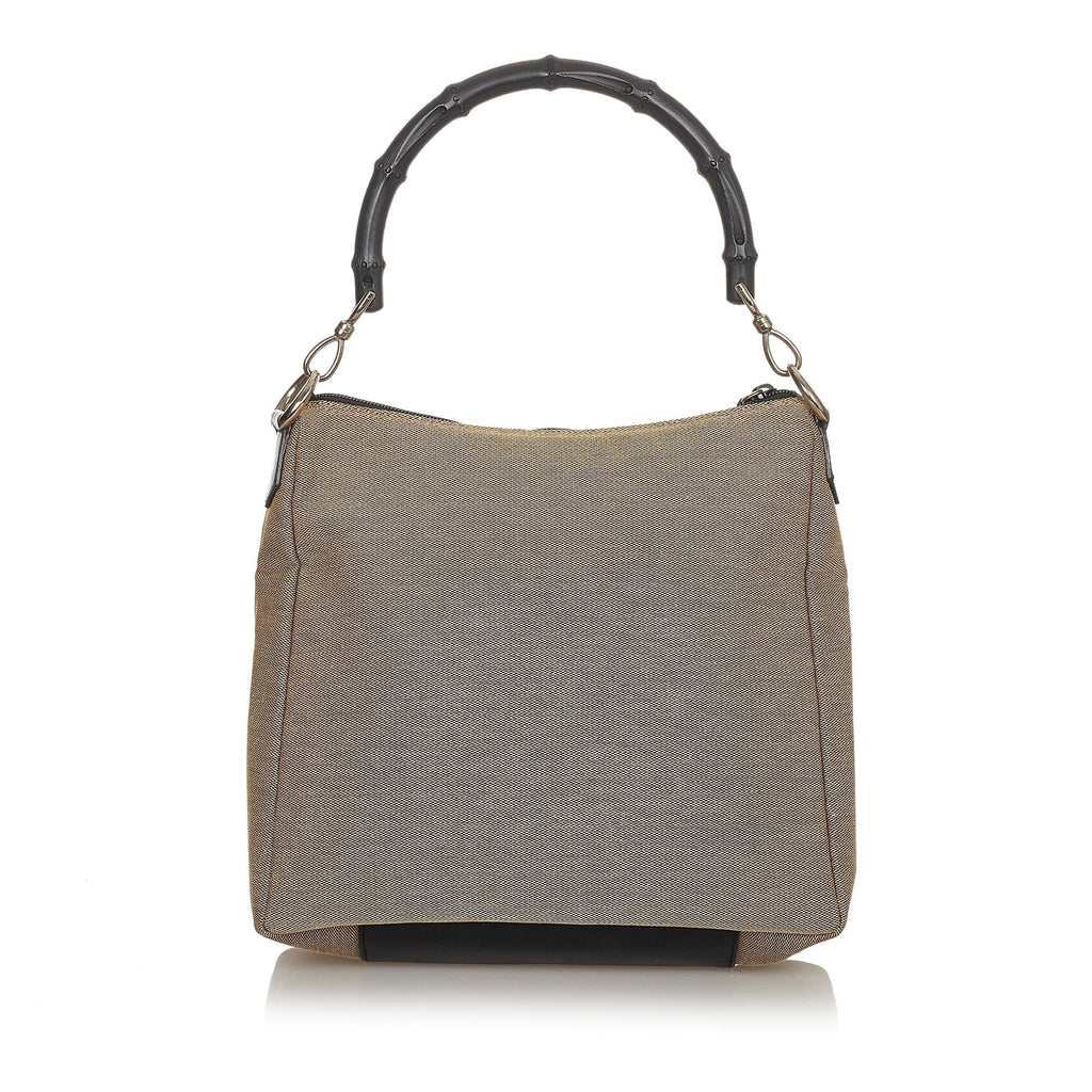 Gucci Bamboo Canvas Handbag (SHG-fCN2xU)