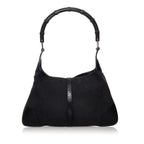 Gucci Bamboo Canvas Jackie Shoulder Bag (SHG-31465)