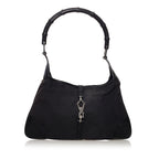 Gucci Bamboo Canvas Jackie Shoulder Bag (SHG-31465)