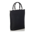Gucci Bamboo Canvas Satchel (SHG-29171)