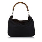 Gucci Bamboo Canvas Satchel (SHG-34897)