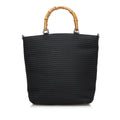 Gucci Bamboo Canvas Satchel (SHG-36575)