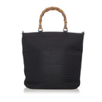 Gucci Bamboo Canvas Satchel (SHG-0VJXo9)