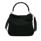 Gucci Bamboo Canvas Satchel (SHG-vwizBa)