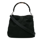 Gucci Bamboo Canvas Satchel (SHG-vwizBa)