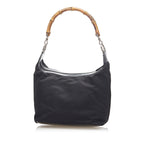 Gucci Bamboo Canvas Shoulder Bag (SHG-18223)