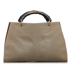 Gucci Bamboo Canvas Tote Bag (SHG-Rl4F7t)