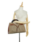 Gucci Bamboo Canvas Tote Bag (SHG-Rl4F7t)