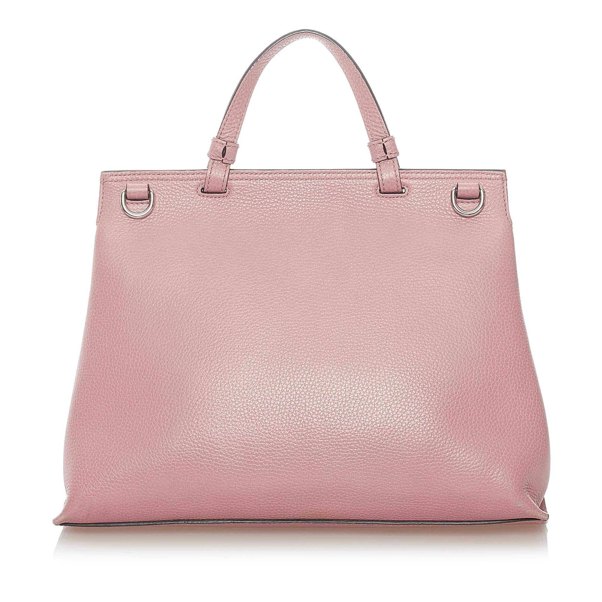 Gucci Bamboo Daily Leather Satchel (SHG-30835)