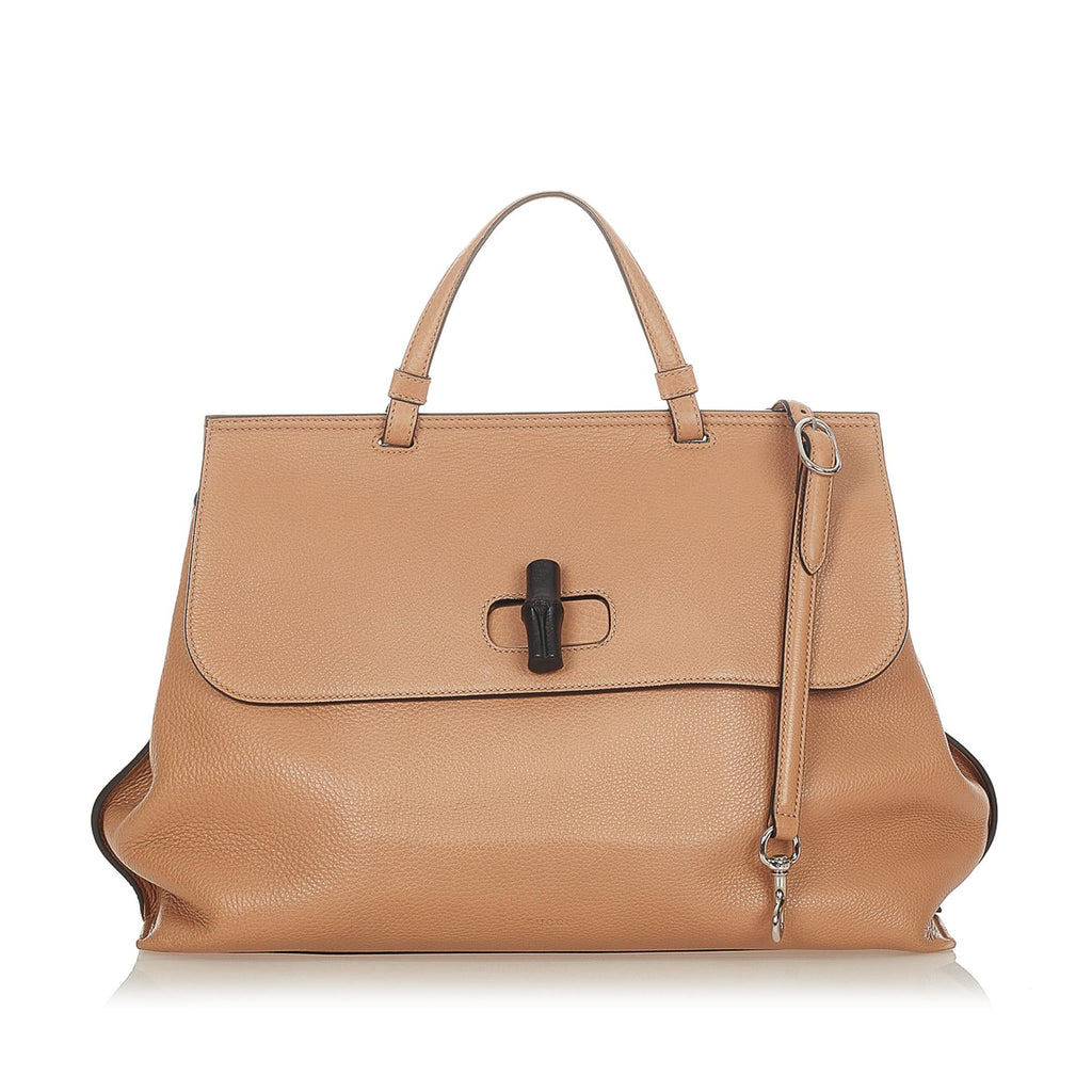 Gucci Bamboo Daily Leather Satchel (SHG-31854)