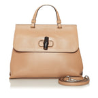 Gucci Bamboo Daily Leather Satchel (SHG-34552)