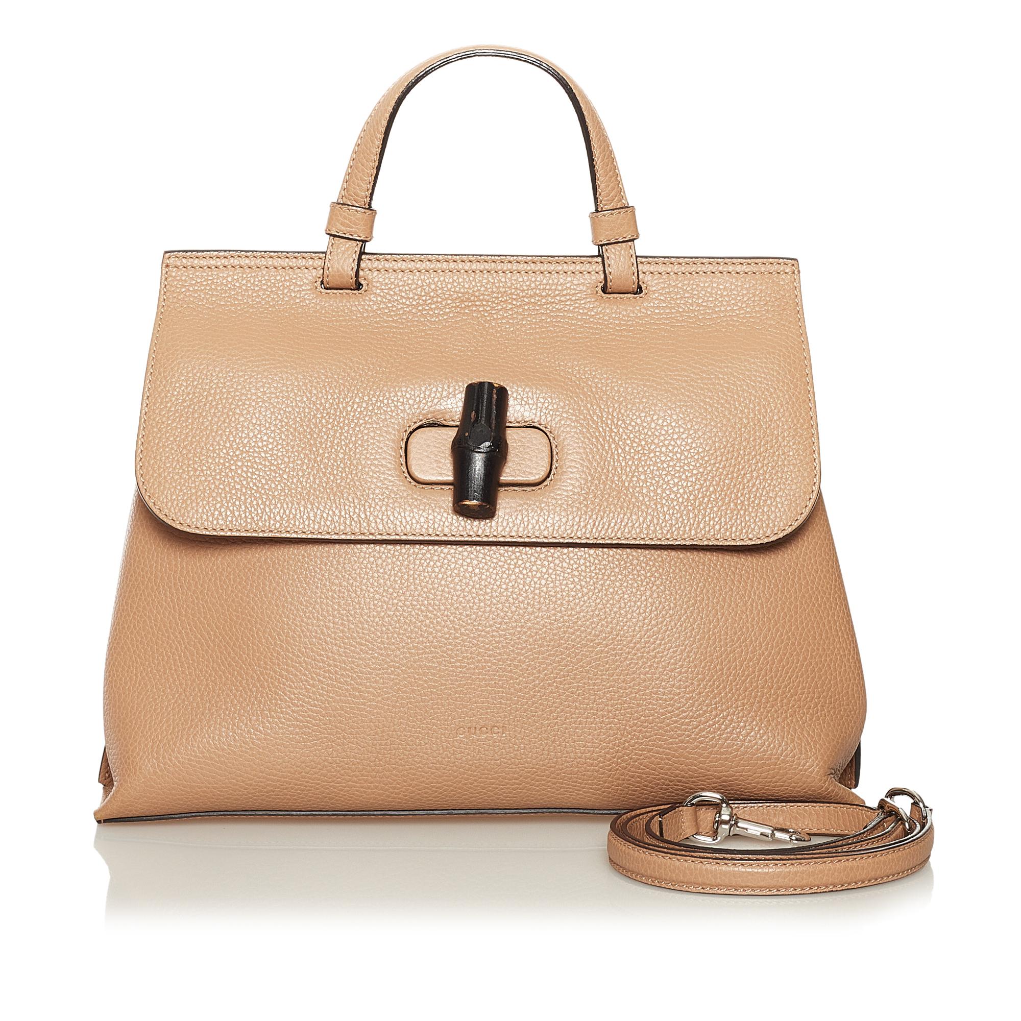 Gucci Bamboo Daily Leather Satchel (SHG-34552)