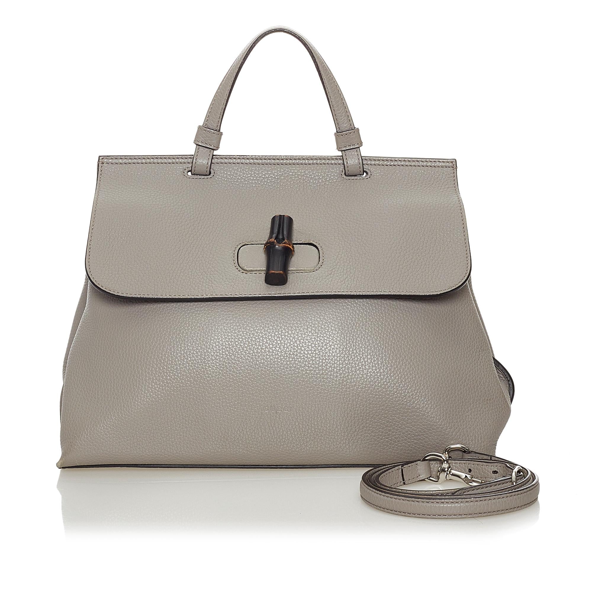 Gucci Bamboo Daily Leather Satchel (SHG-37212)