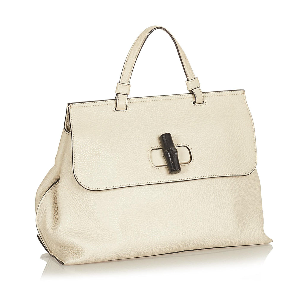Gucci Bamboo Daily Leather Satchel (SHG-37757)