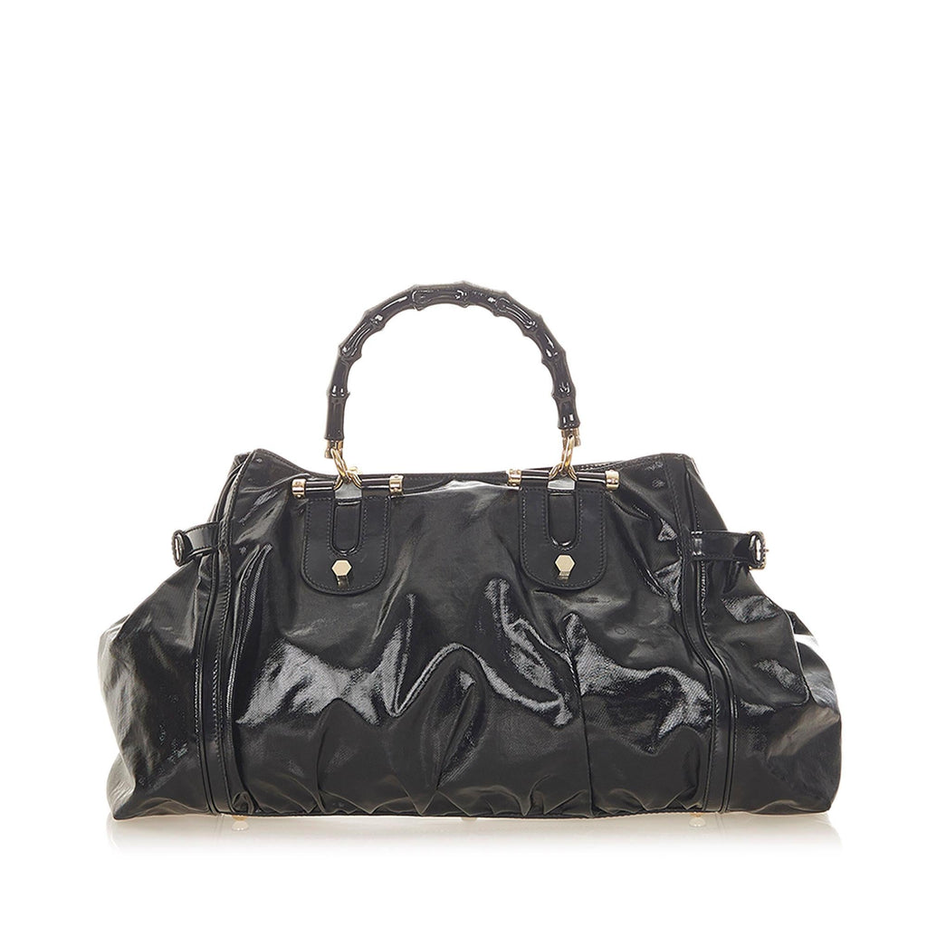 Gucci Bamboo Dialux Pop Handbag (SHG-7LYwON)