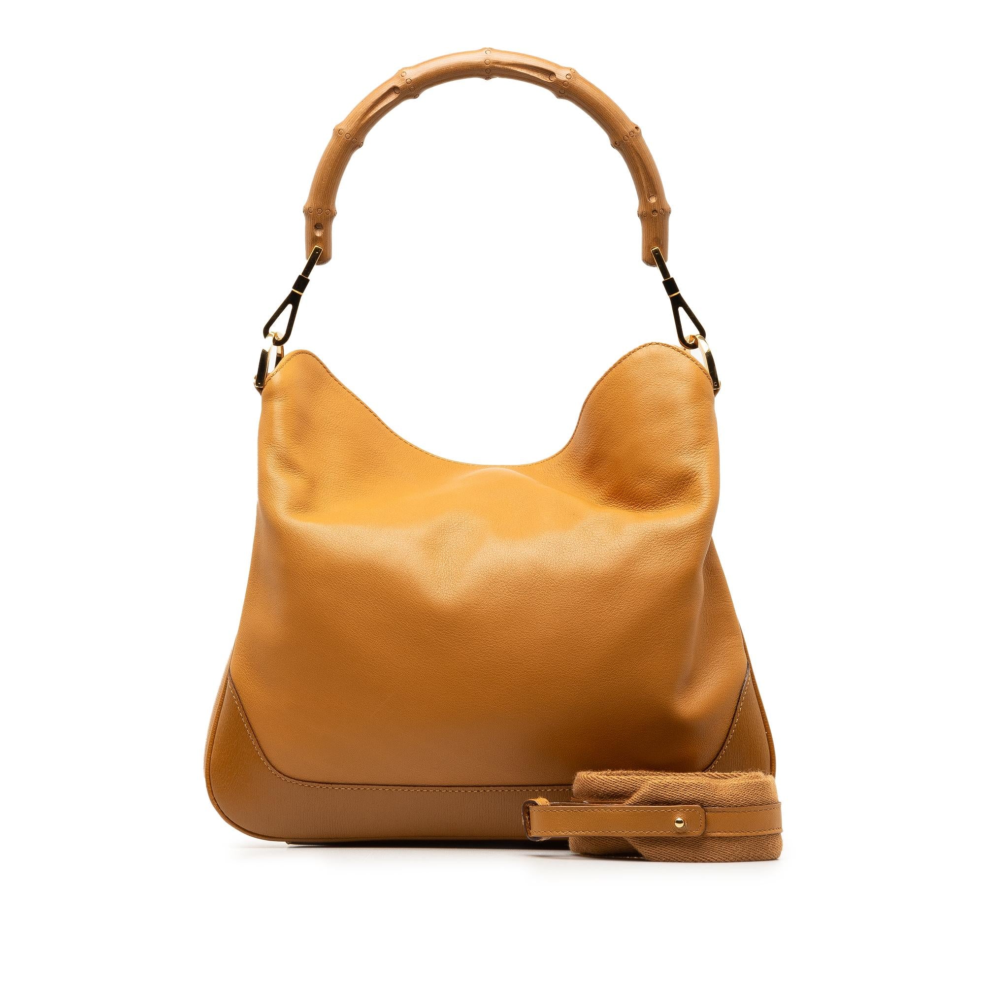 Gucci Bamboo Diana Leather Satchel (SHG-Gr6KBL)