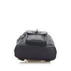 Gucci Bamboo Drawstring Leather Backpack (SHG-22299)