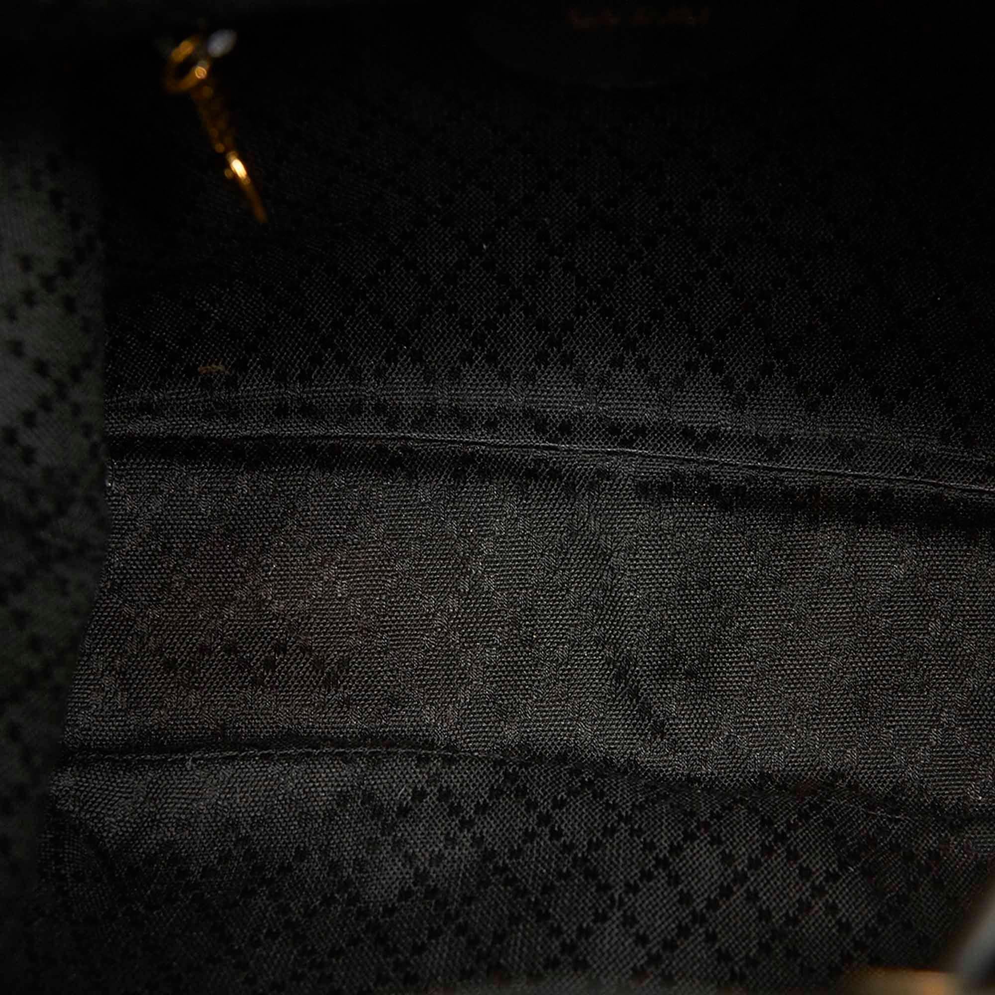 Gucci Bamboo Drawstring Leather Backpack (SHG-22299)