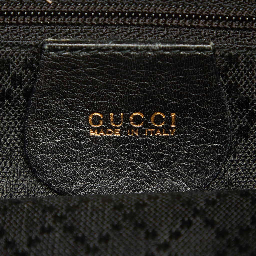 Gucci Bamboo Drawstring Leather Backpack (SHG-22299)