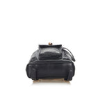 Gucci Bamboo Drawstring Leather Backpack (SHG-22300)