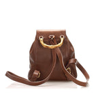 Gucci Bamboo Drawstring Leather Backpack (SHG-22401)