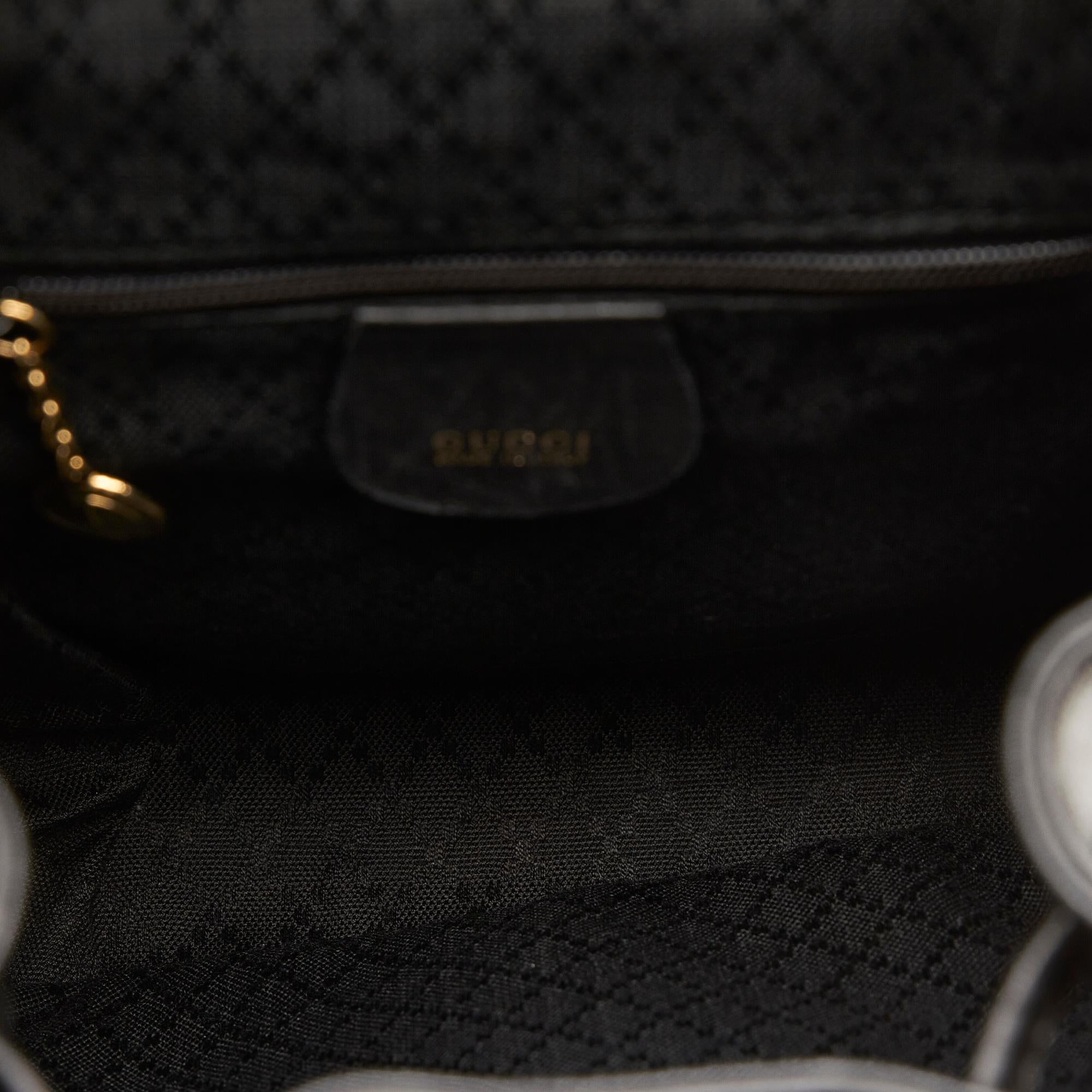 Gucci Bamboo Drawstring Leather Backpack (SHG-26388)
