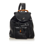 Gucci Bamboo Drawstring Leather Backpack (SHG-33985)
