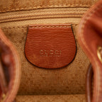 Gucci Bamboo Drawstring Leather Backpack (SHG-34099)