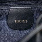 Gucci Bamboo Drawstring Leather Backpack (SHG-34142)