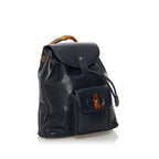 Gucci Bamboo Drawstring Leather Backpack (SHG-34142)