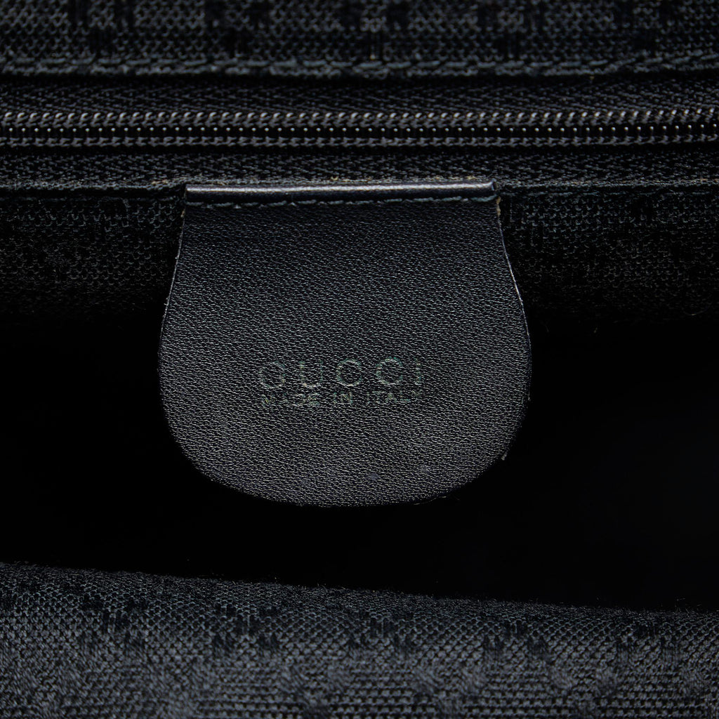 Gucci Bamboo Drawstring Leather Backpack (SHG-quqvrC)