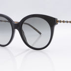 Gucci Bamboo Effect Interlocking G Round Cat Eye Sunglasses (SHF-J46BDC)