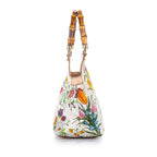 Gucci Bamboo Flora Canvas Handbag (SHG-17799)