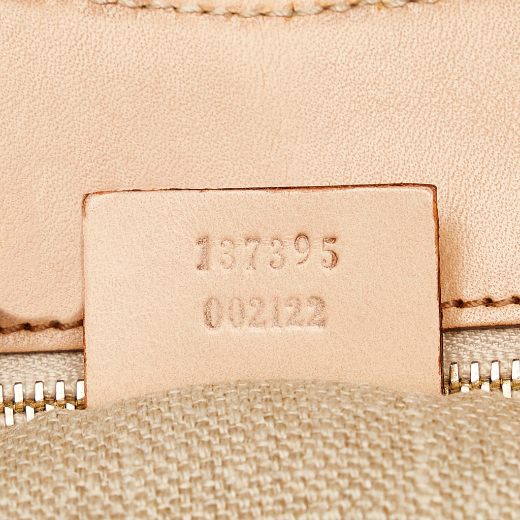 Gucci Bamboo Flora Canvas Handbag (SHG-29764)