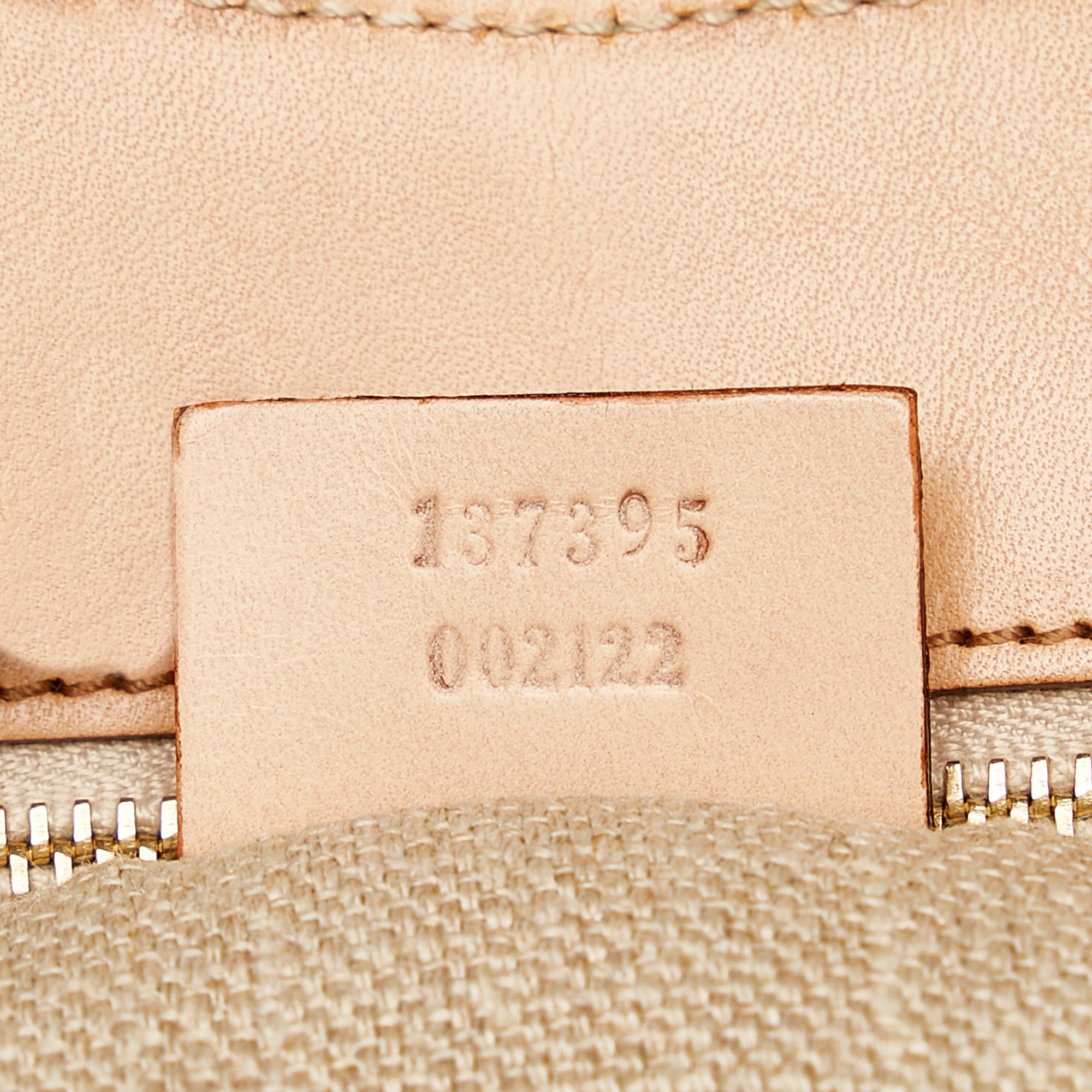Gucci Bamboo Flora Canvas Handbag (SHG-29764)