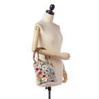 Gucci Bamboo Flora Canvas Handbag (SHG-31128)