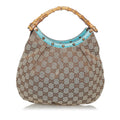 Gucci Bamboo GG Canvas Handbag (SHG-29468)