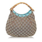 Gucci Bamboo GG Canvas Handbag (SHG-29468)
