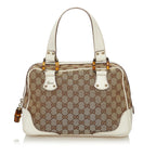 Gucci Bamboo GG Canvas Handbag (SHG-34529)