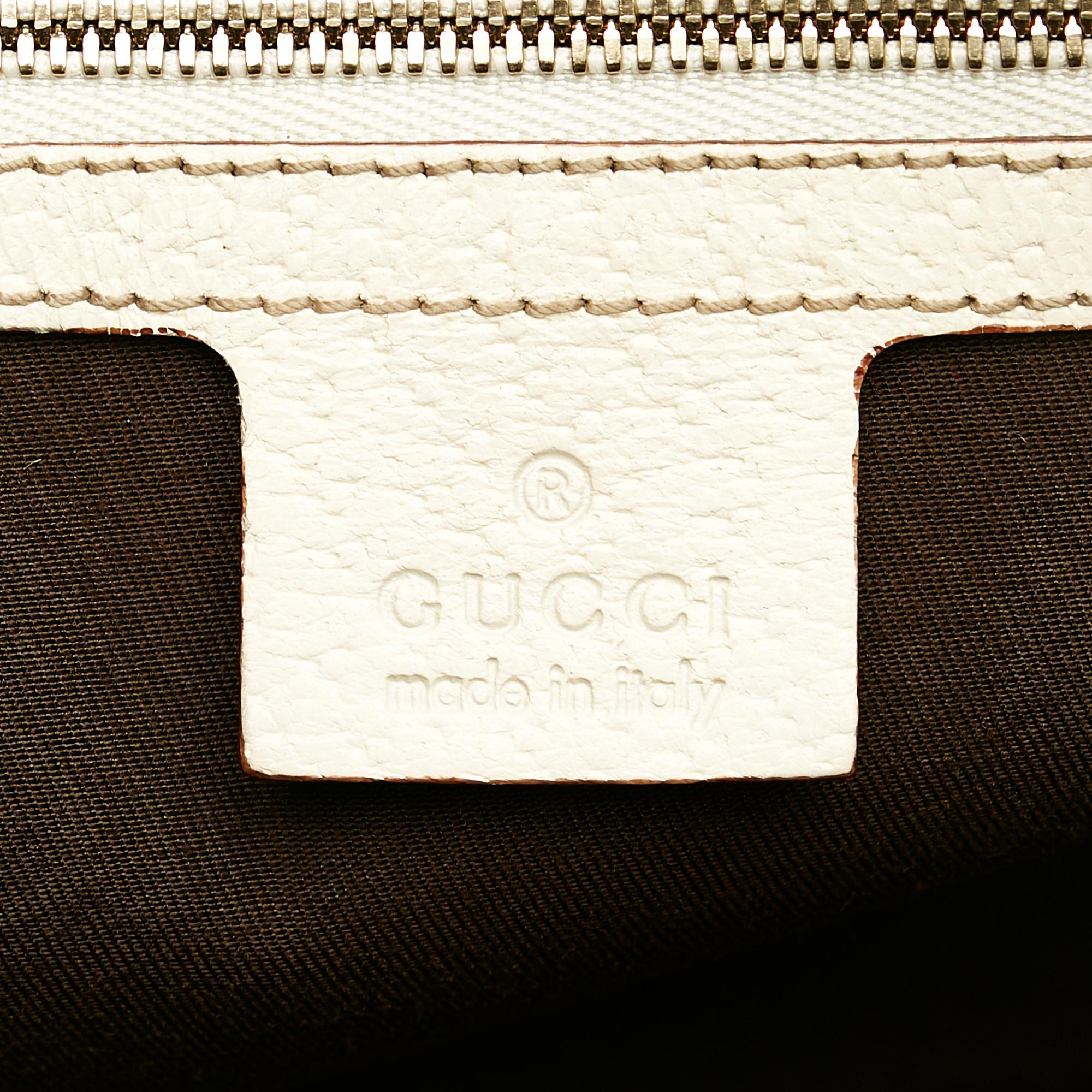 Gucci Bamboo GG Canvas Handbag (SHG-34529)