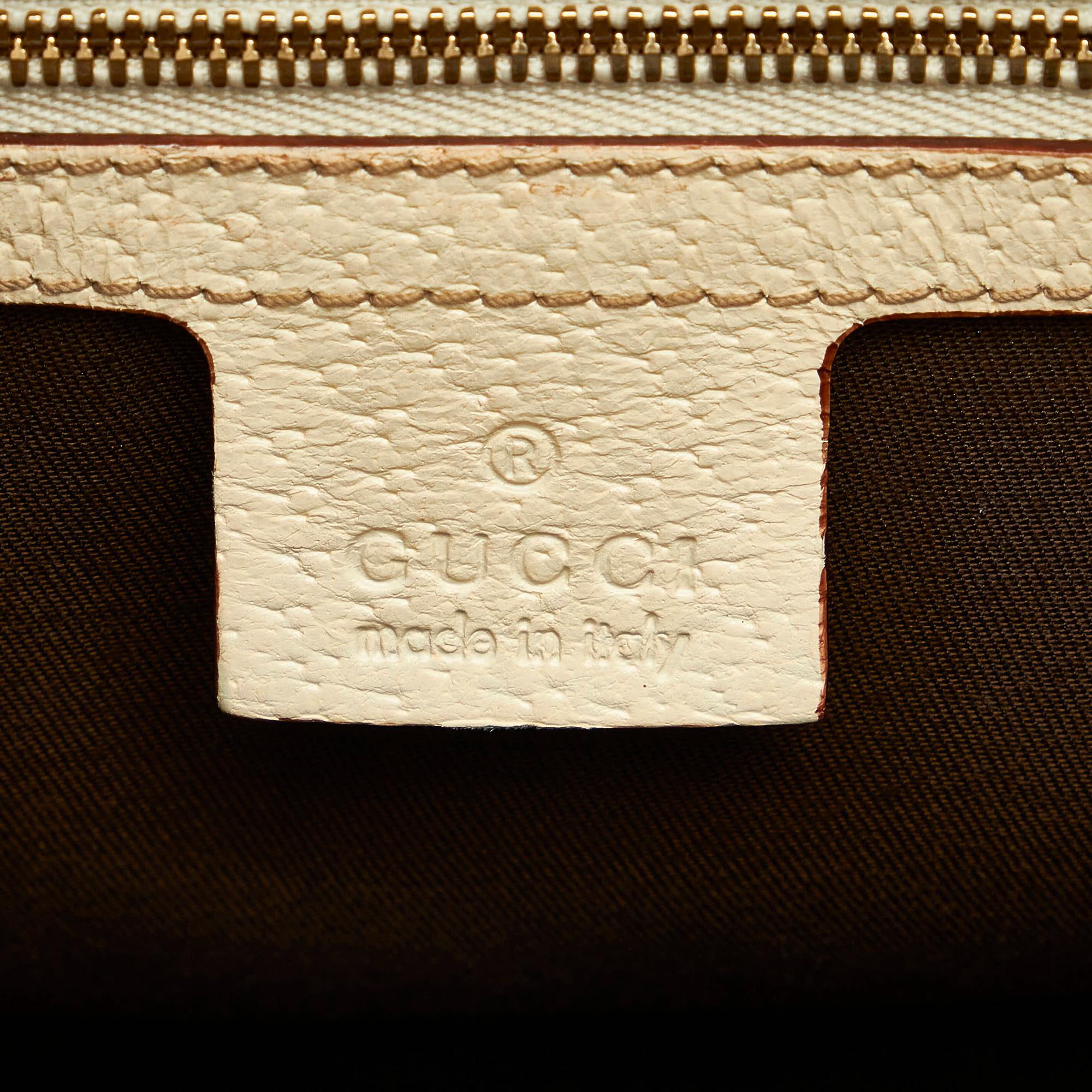 Gucci Bamboo GG Canvas Handbag (SHG-34689)