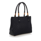 Gucci Bamboo GG Canvas Handbag (SHG-oMcH0c)
