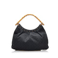 Gucci Bamboo GG Canvas Hobo Bag (SHG-yNeroE)