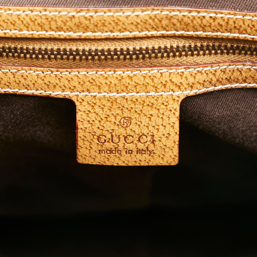 Gucci Bamboo GG Canvas Hobo (SHG-LcTL5C)