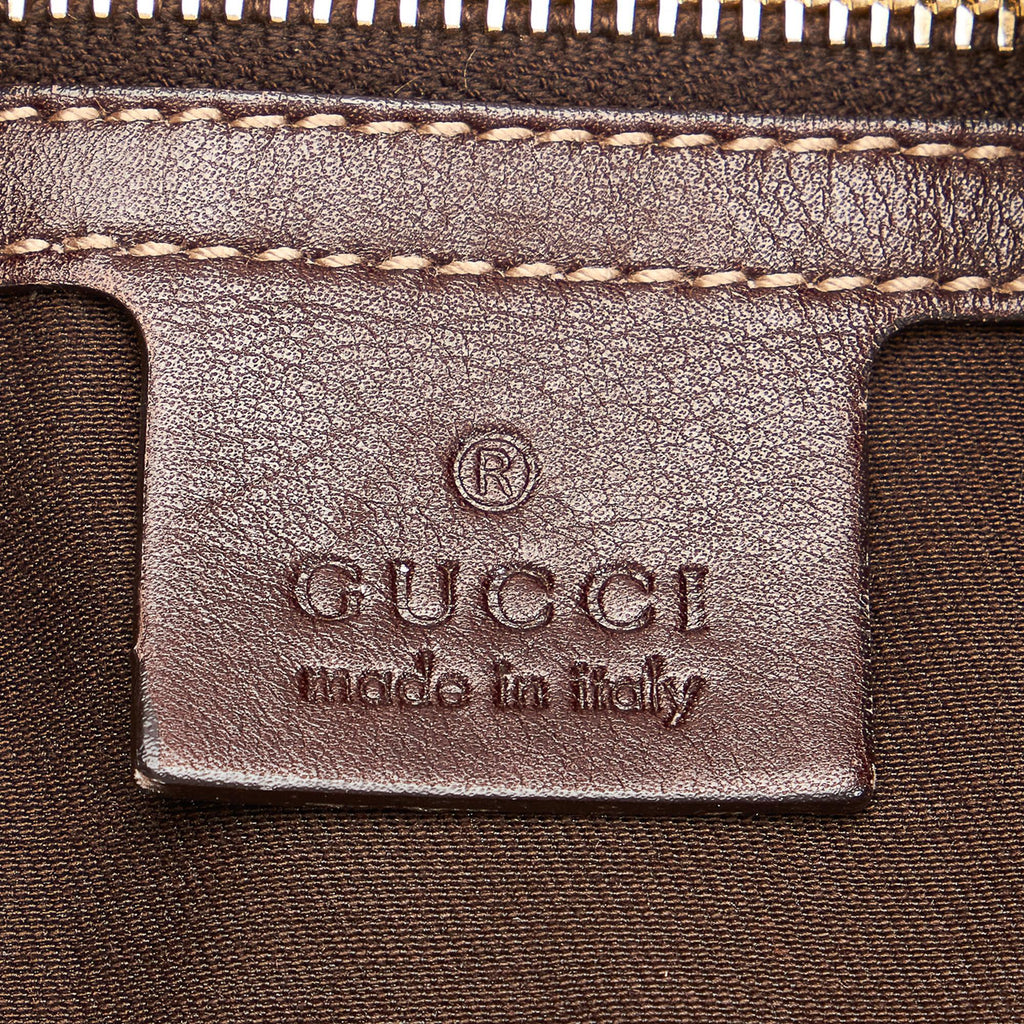 Gucci Bamboo GG Canvas Peggy Satchel (SHG-27270)