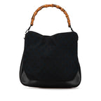 Gucci Bamboo GG Canvas Satchel (SHG-gPmmq9)