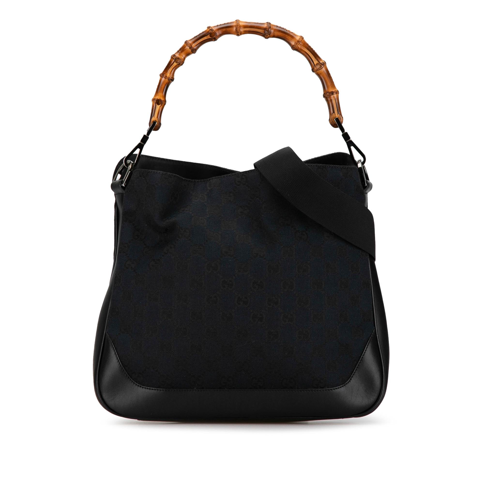 Gucci Bamboo GG Canvas Satchel (SHG-gPmmq9)