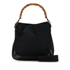 Gucci Bamboo GG Canvas Satchel (SHG-gPmmq9)