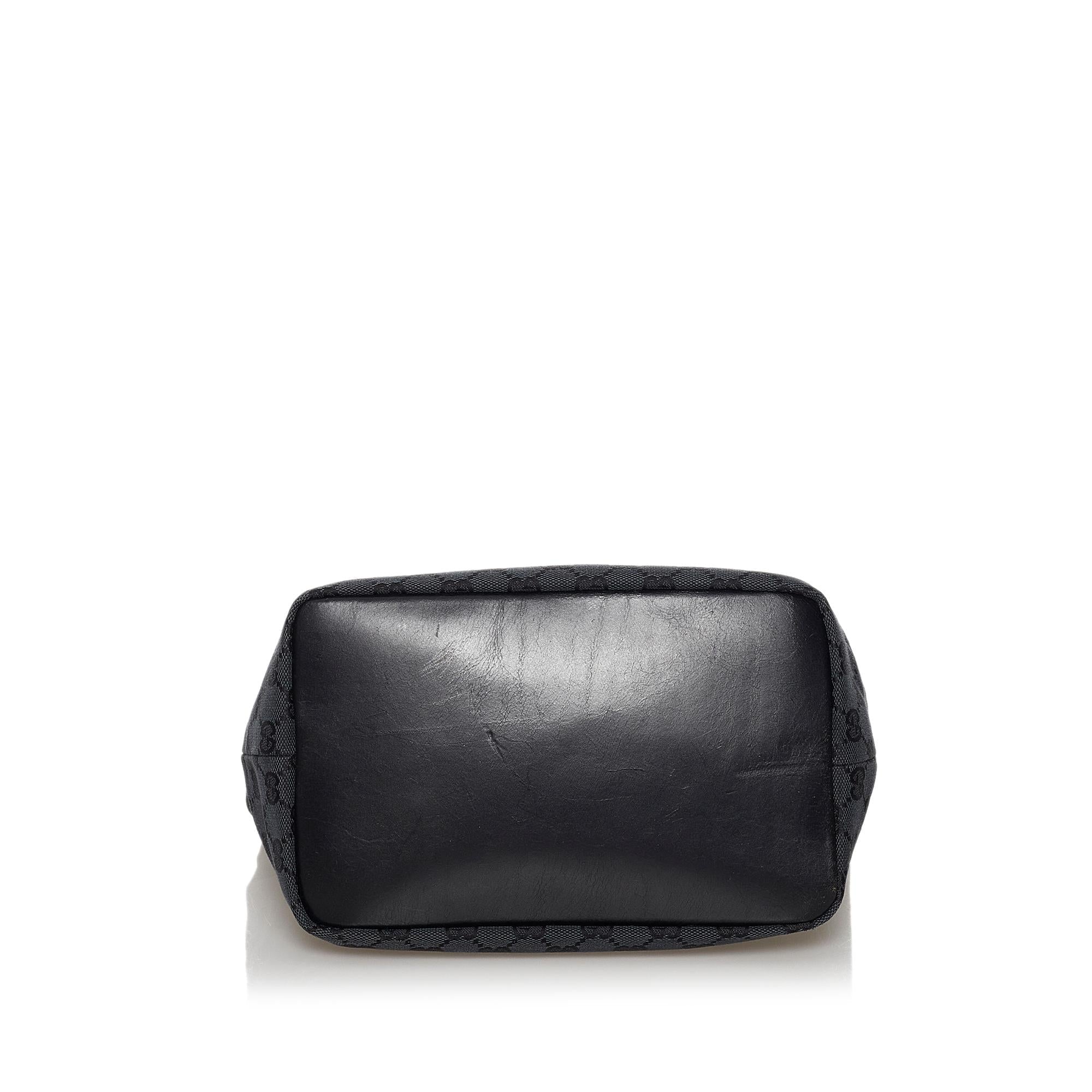 Gucci Bamboo GG Canvas Shoulder Bag (SHG-30523)